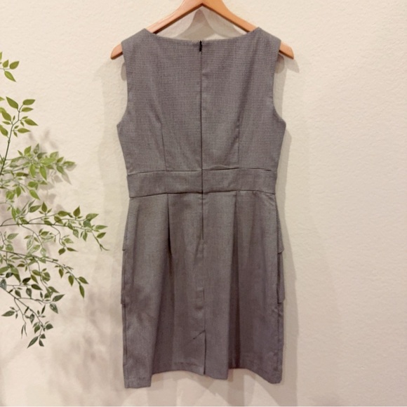 Connected Petite Black & White Houndstooth Print Short Dress Preowned Size 8P - Picture 7 of 9